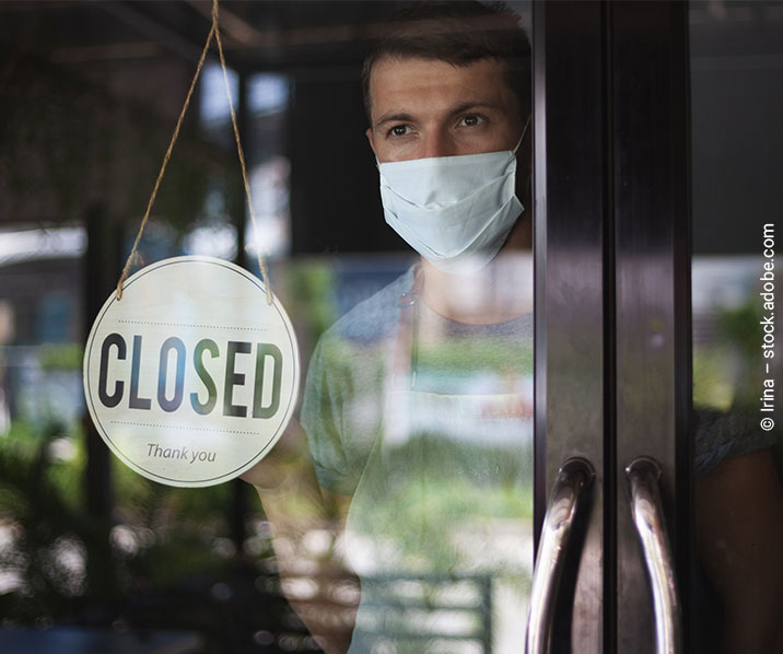 Einzelhandel-Lockdown