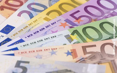 Verschiedene Euro Banknoten
